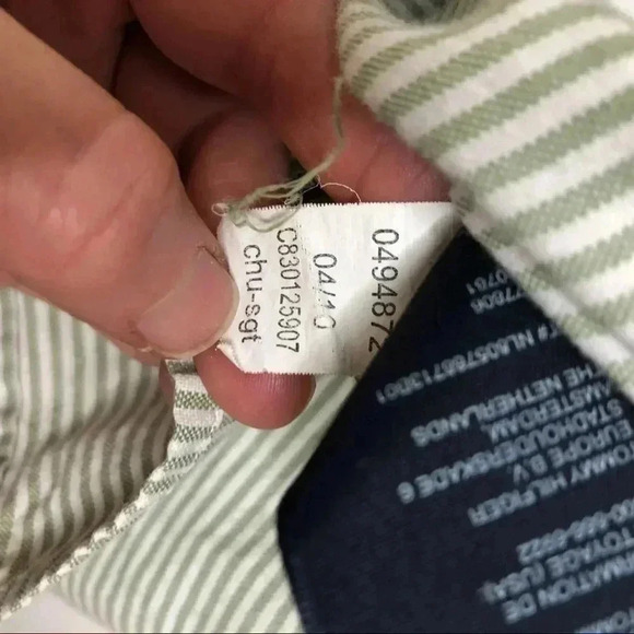 Tommy Hilfiger Dress Shirt Striped Size Large - Picture 11 of 16